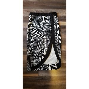 Seduction by Sirens Patterned Split Pencil Skirt